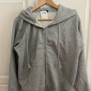 NWT Brandy Melville Oversized Zip-front Hoodie